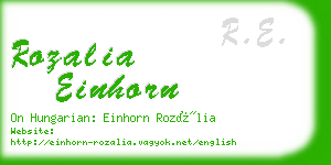 rozalia einhorn business card